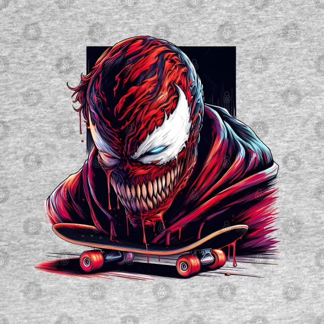 Unleash the Edge: Captivating Anti-Hero Skateboard Art Prints for a Modern and Rebellious Ride! by insaneLEDP